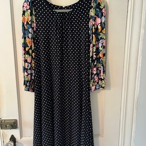 Anthropologie Maeve Knee Length A-line Dress with 3/4 sleeves